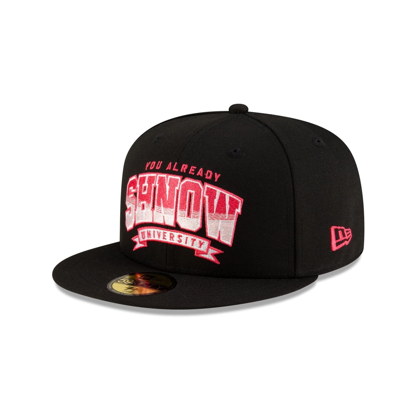 You Already Shnow University Black Pink 59FIFTY Fitted Hat