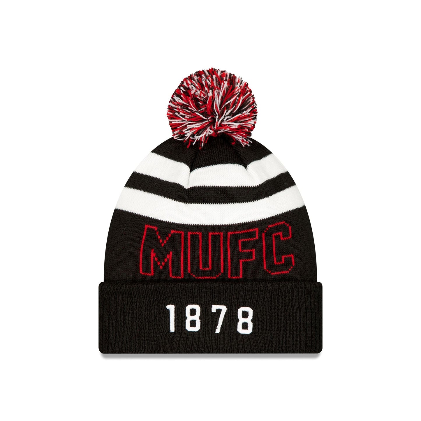 Manchester United FC Black Sport Pom Knit Hat
