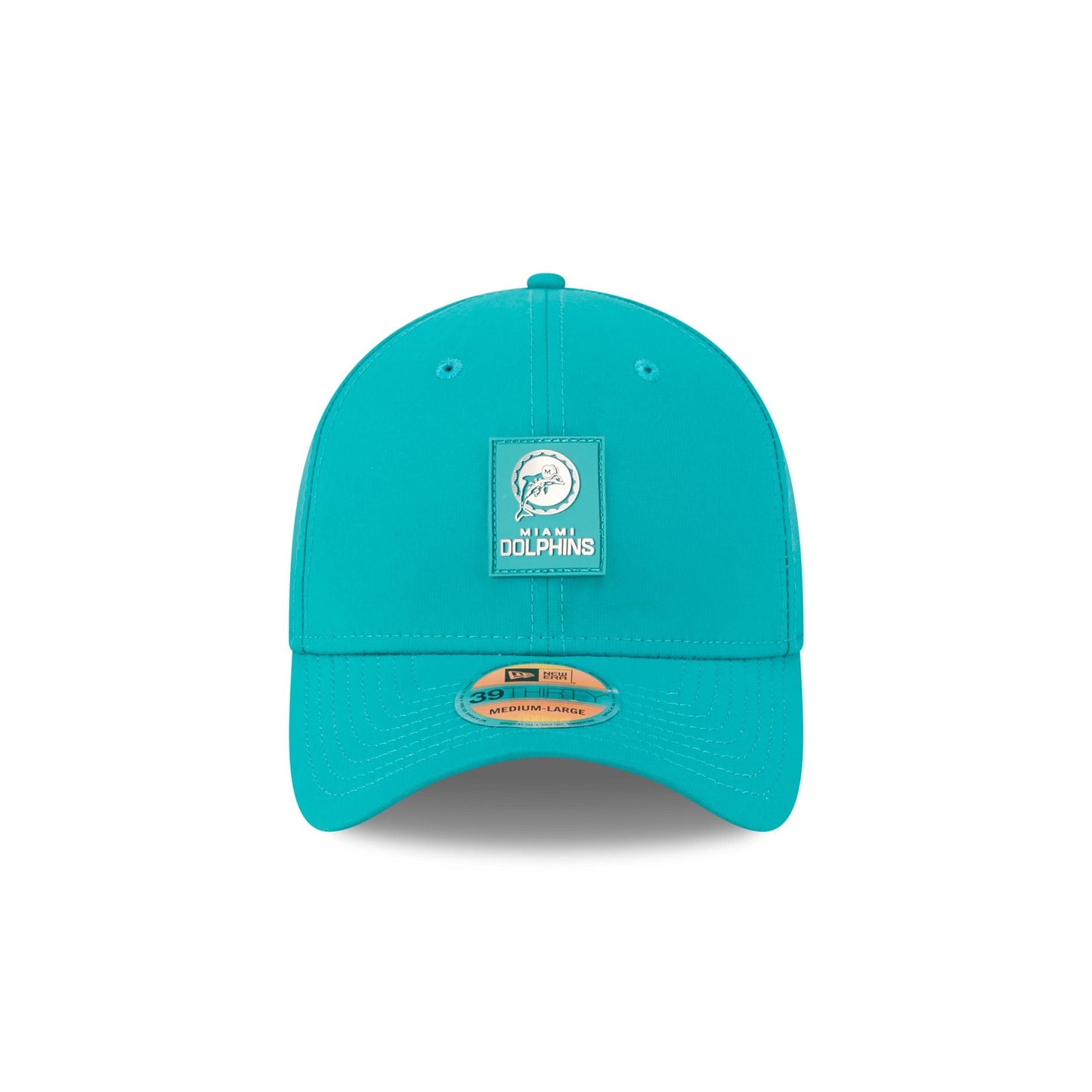 Miami Dolphins 2025 Sideline Hot Weather Historic 39THIRTY Stretch Fit Hat