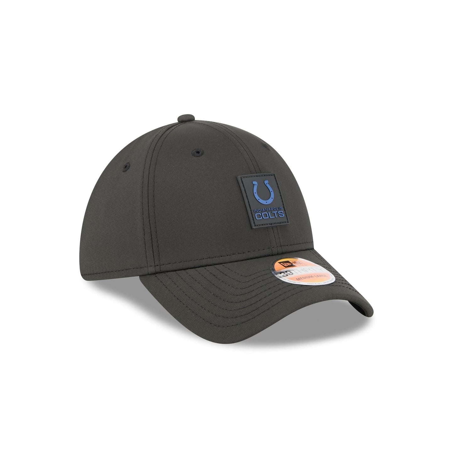 Indianapolis Colts 2025 Sideline Hot Weather Black 39THIRTY Stretch Fit Hat