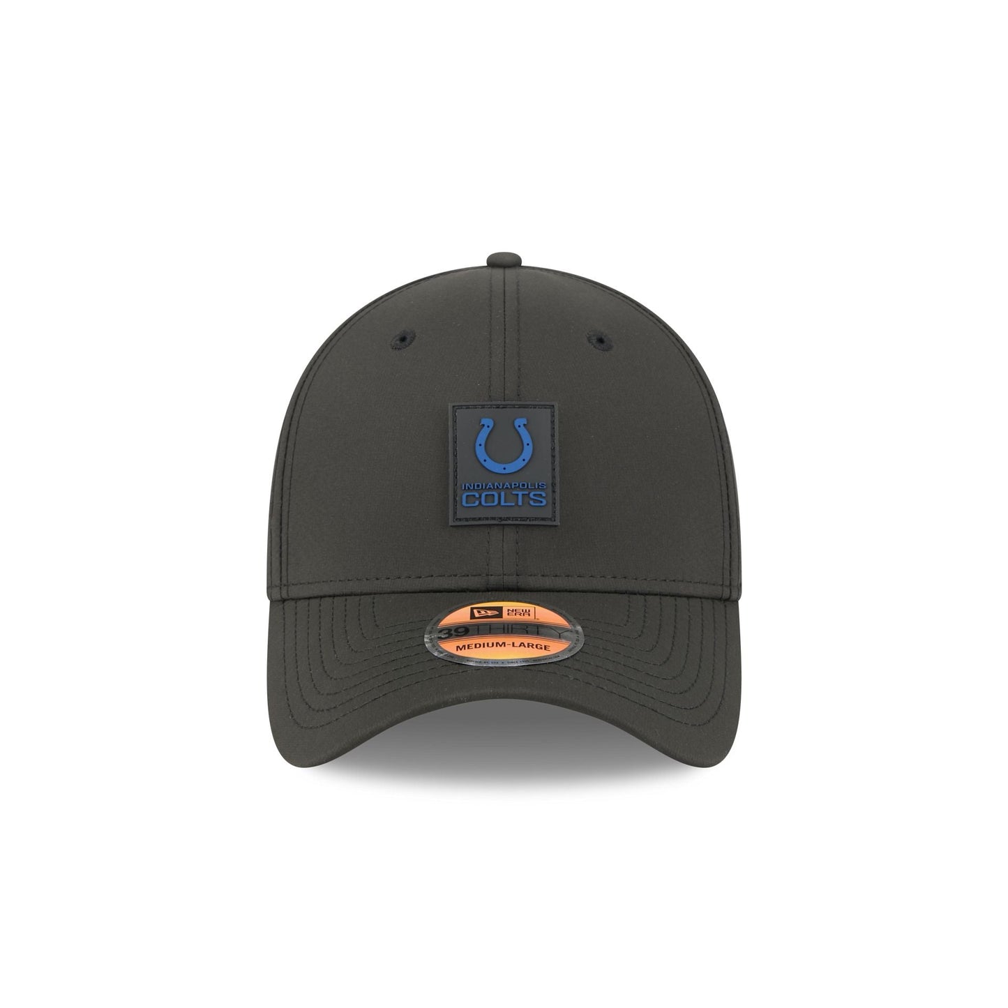 Indianapolis Colts 2025 Sideline Hot Weather Black 39THIRTY Stretch Fit Hat