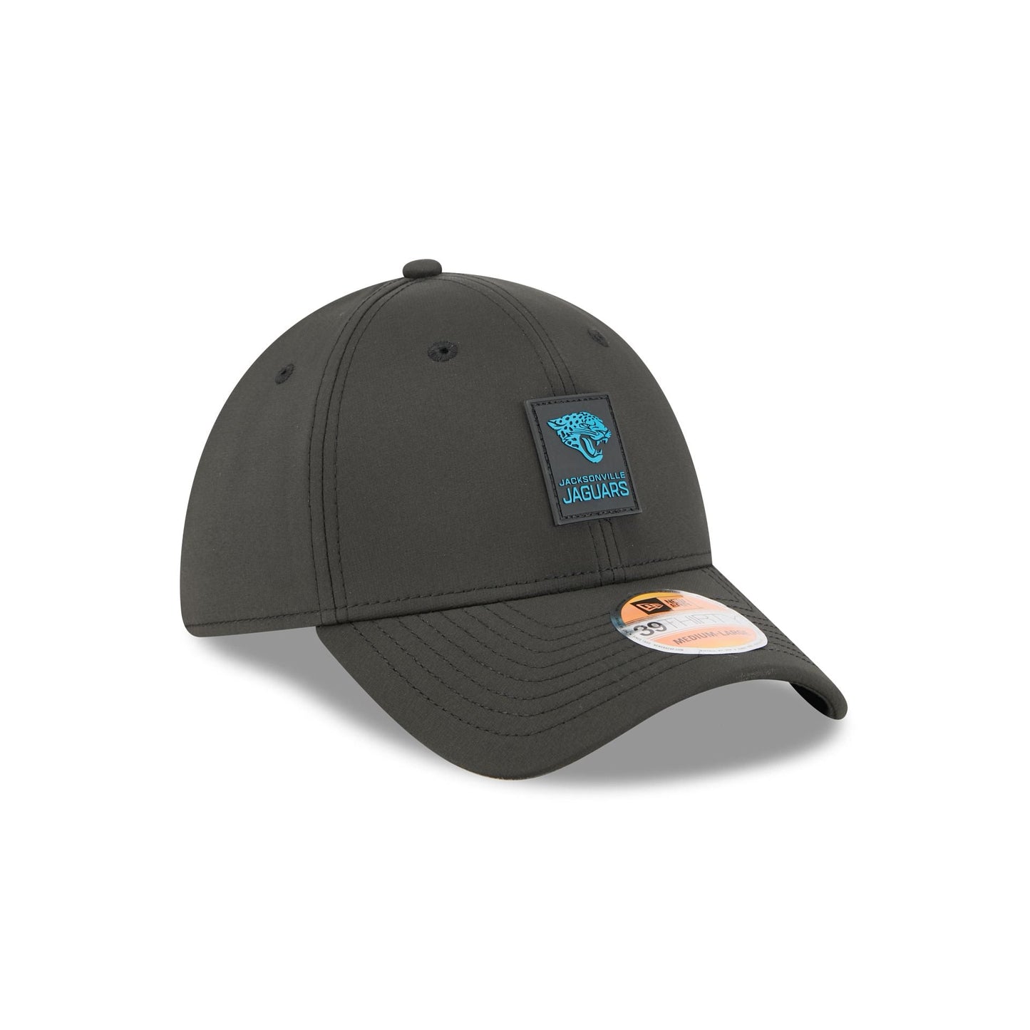 Jacksonville Jaguars 2025 Sideline Hot Weather Black 39THIRTY Stretch Fit Hat