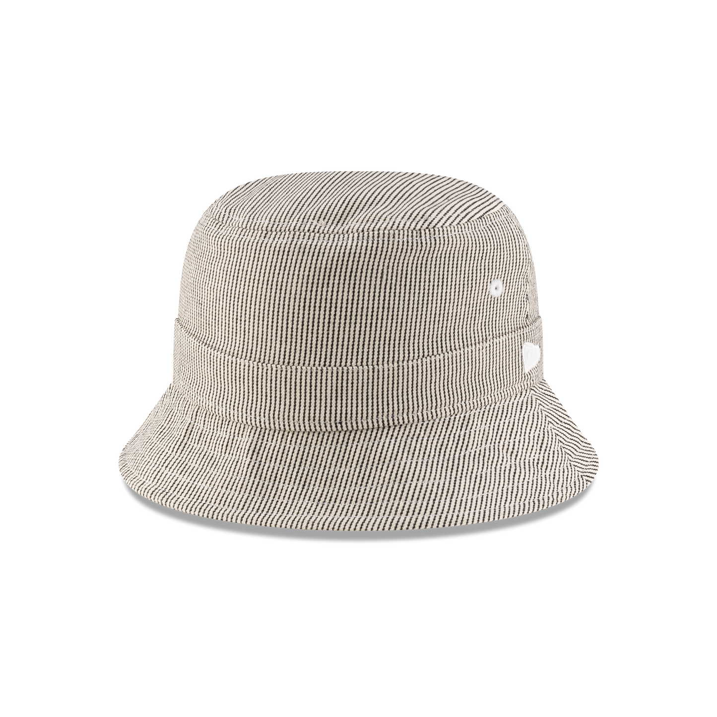 New Era Branded Railroad Stripe Bucket Hat