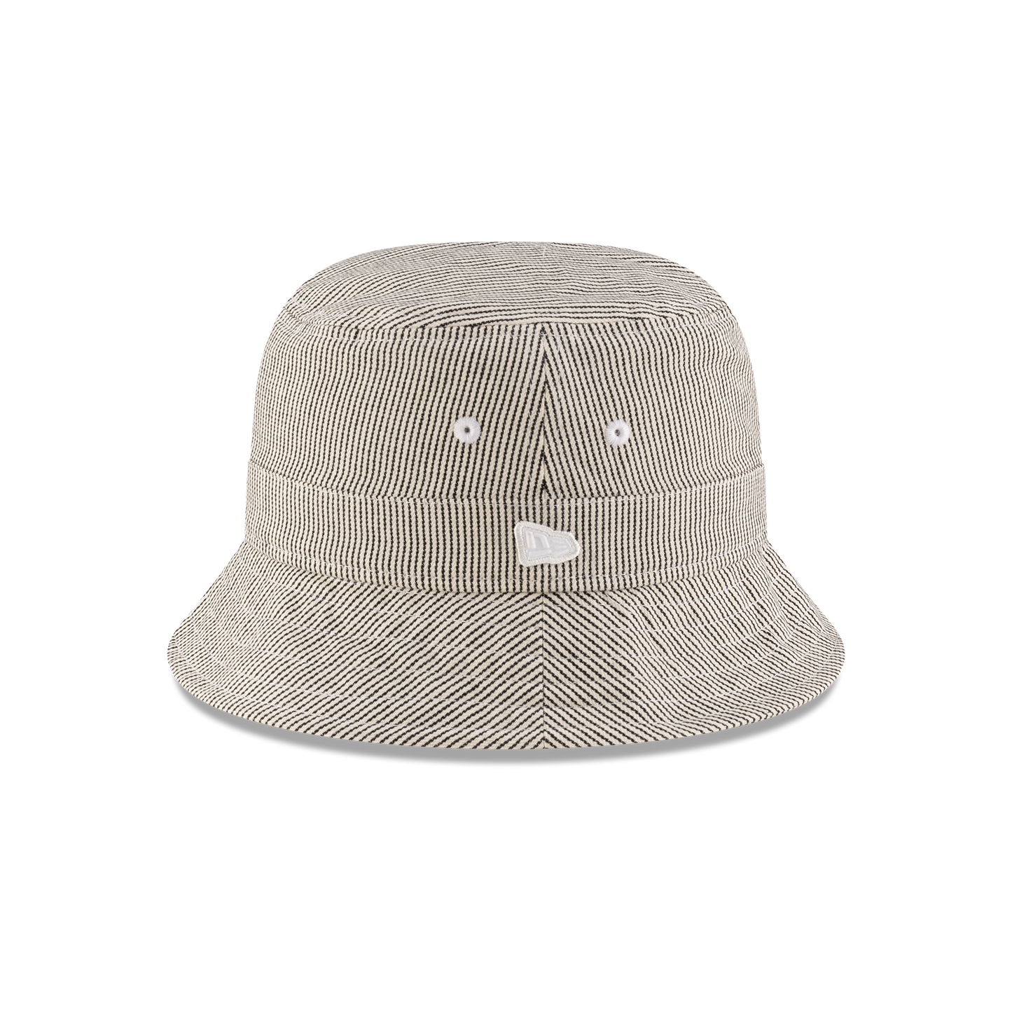New Era Branded Railroad Stripe Bucket Hat