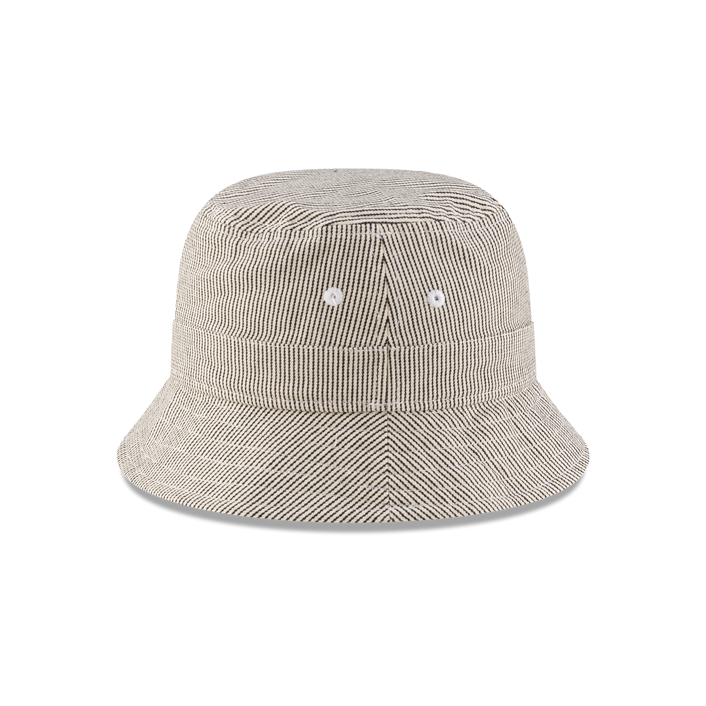 New Era Branded Railroad Stripe Bucket Hat