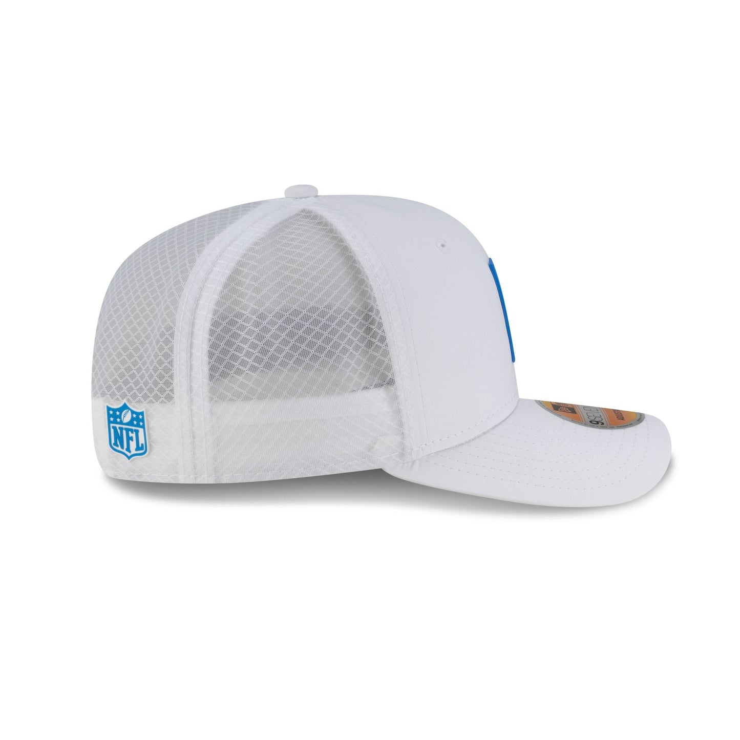 Detroit Lions 2025 Sideline Hot Weather White 9SEVENTY Trucker Hat
