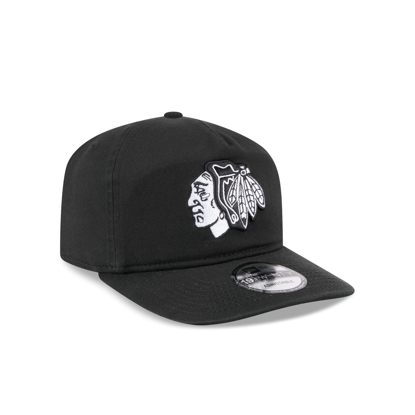 Chicago Blackhawks Black and White 19TWENTY Snapback Hat