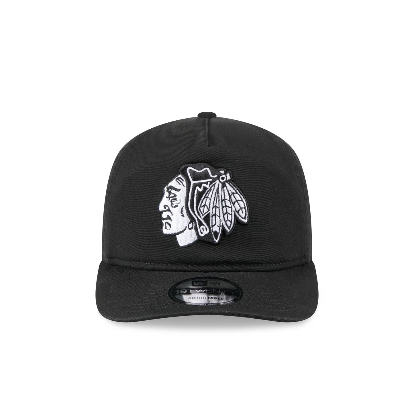 Chicago Blackhawks Black and White 19TWENTY Snapback Hat
