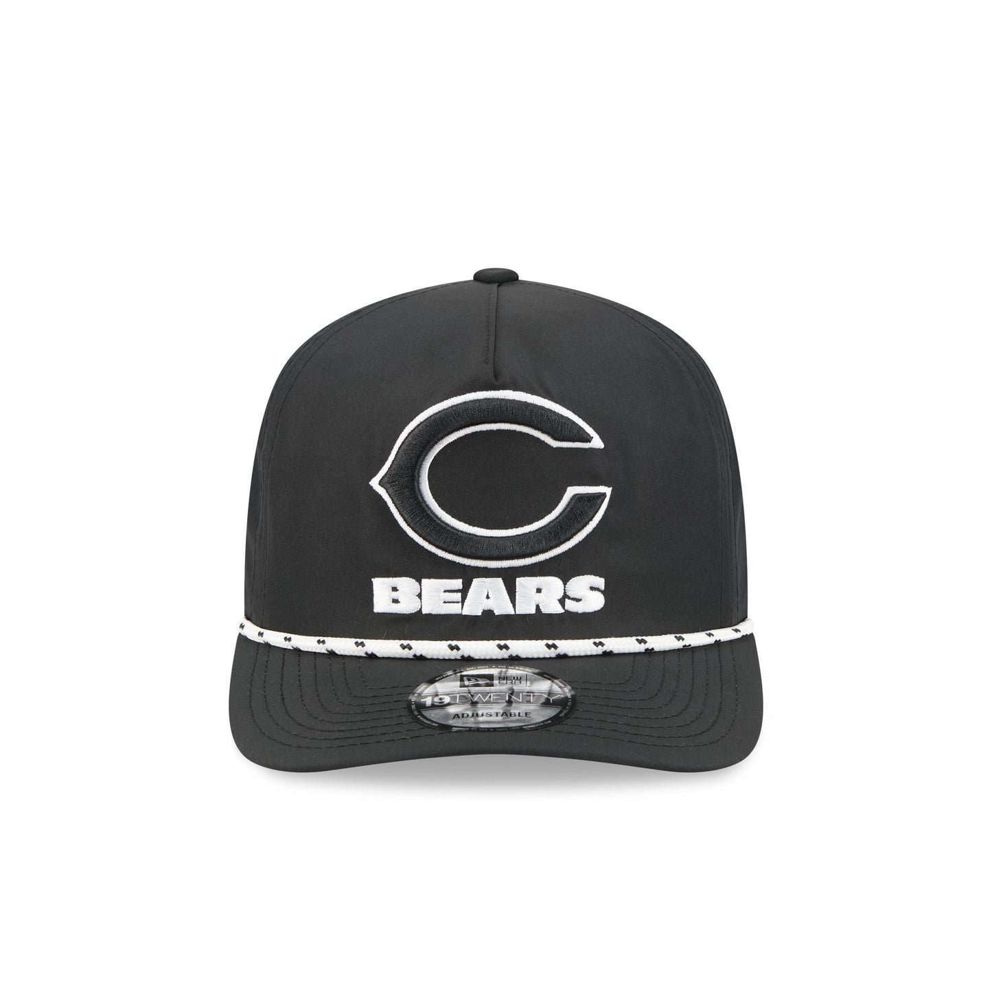 Chicago Bears Black and White Rope 19TWENTY Snapback Hat