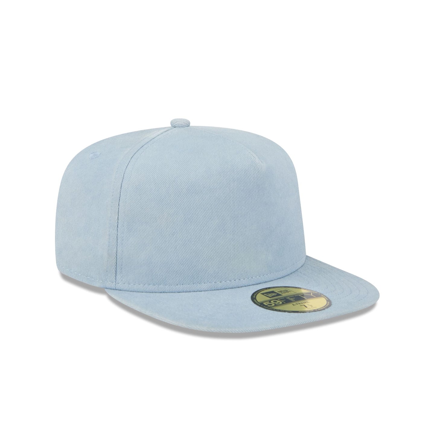 New Era Cap Washed Twill Sky Blue 59FIFTY A-Frame Fitted Hat