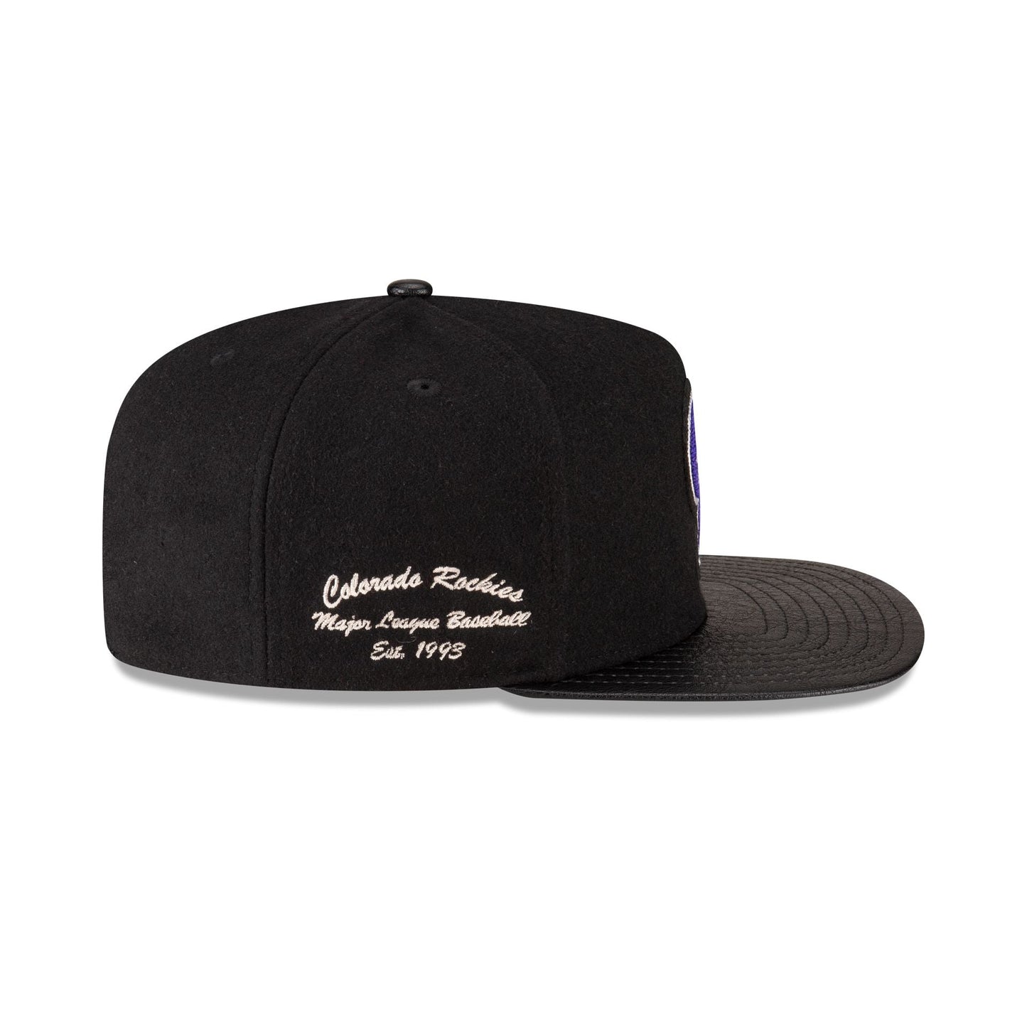 Colorado Rockies Wool Letterman 9FIFTY A-Frame Snapback Hat