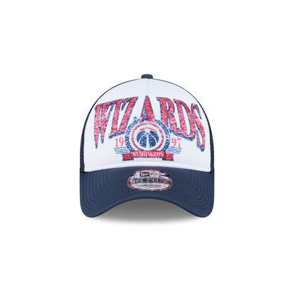Washington Wizards Distressed 9FORTY A-Frame Trucker Hat