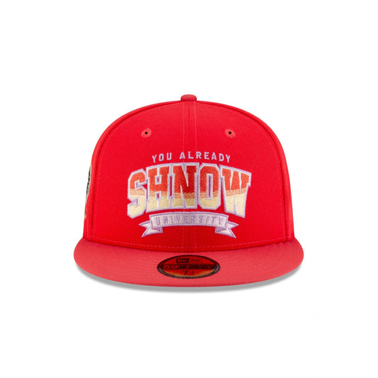 You Already Shnow University Red 59FIFTY Fitted Hat