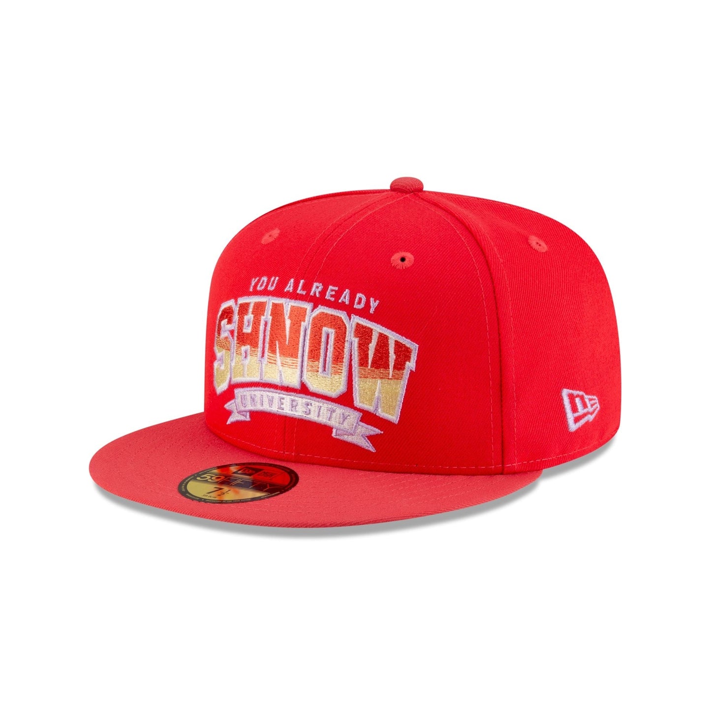 You Already Shnow University Red 59FIFTY Fitted Hat