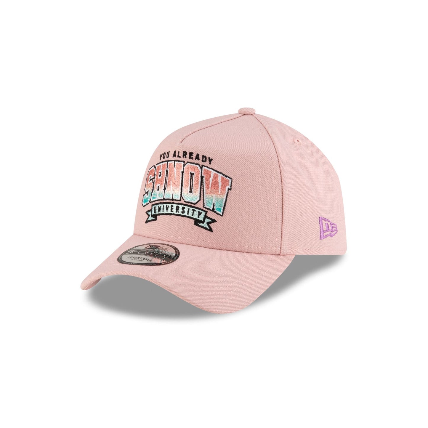 You Already Shnow University Pink 9FORTY A-Frame Snapback Hat