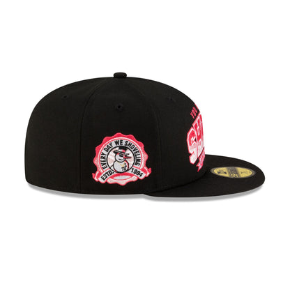 You Already Shnow University Black Pink 59FIFTY Fitted Hat