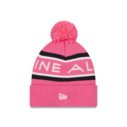 BWT Alpine F1 Team Pop Pink Pom Knit Hat