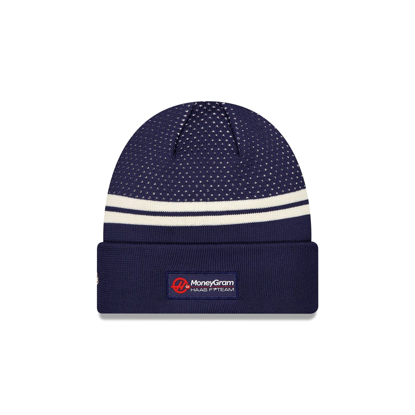 MoneyGram Haas F1 Team Light Navy Cuff Knit Beanie