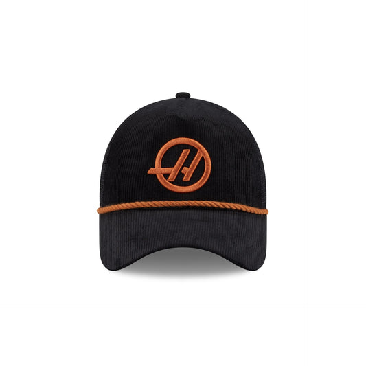 MoneyGram Haas F1 Team Corduroy 9FORTY A-Frame Trucker Hat