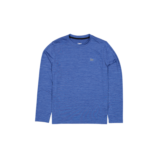 New Era Branded Momentum Training Indigo Long-Sleeve T-Shirt