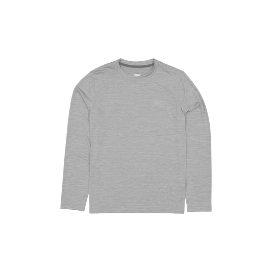 New Era Branded Momentum Training Heather Gray Long-Sleeve T-Shirt