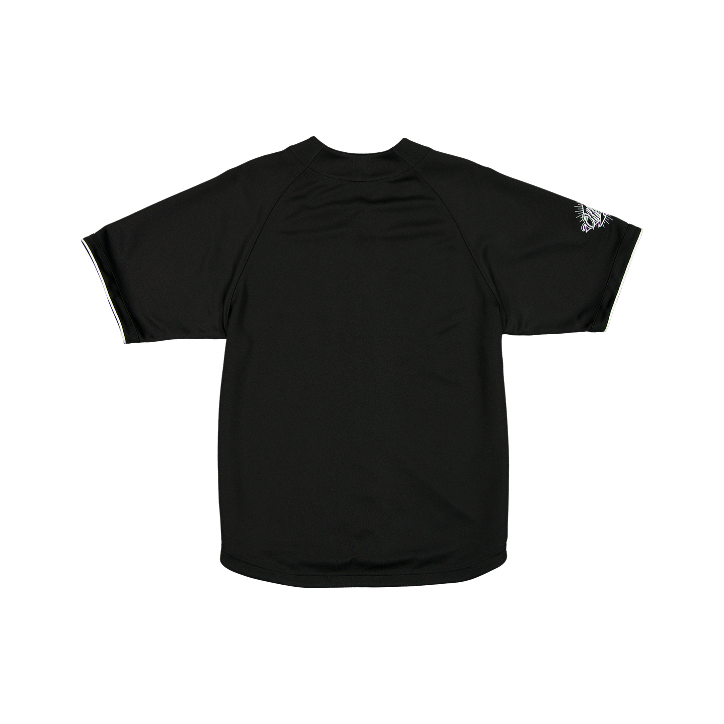 New Era Branded Batter's Eye Raglan Baseball Black Jersey