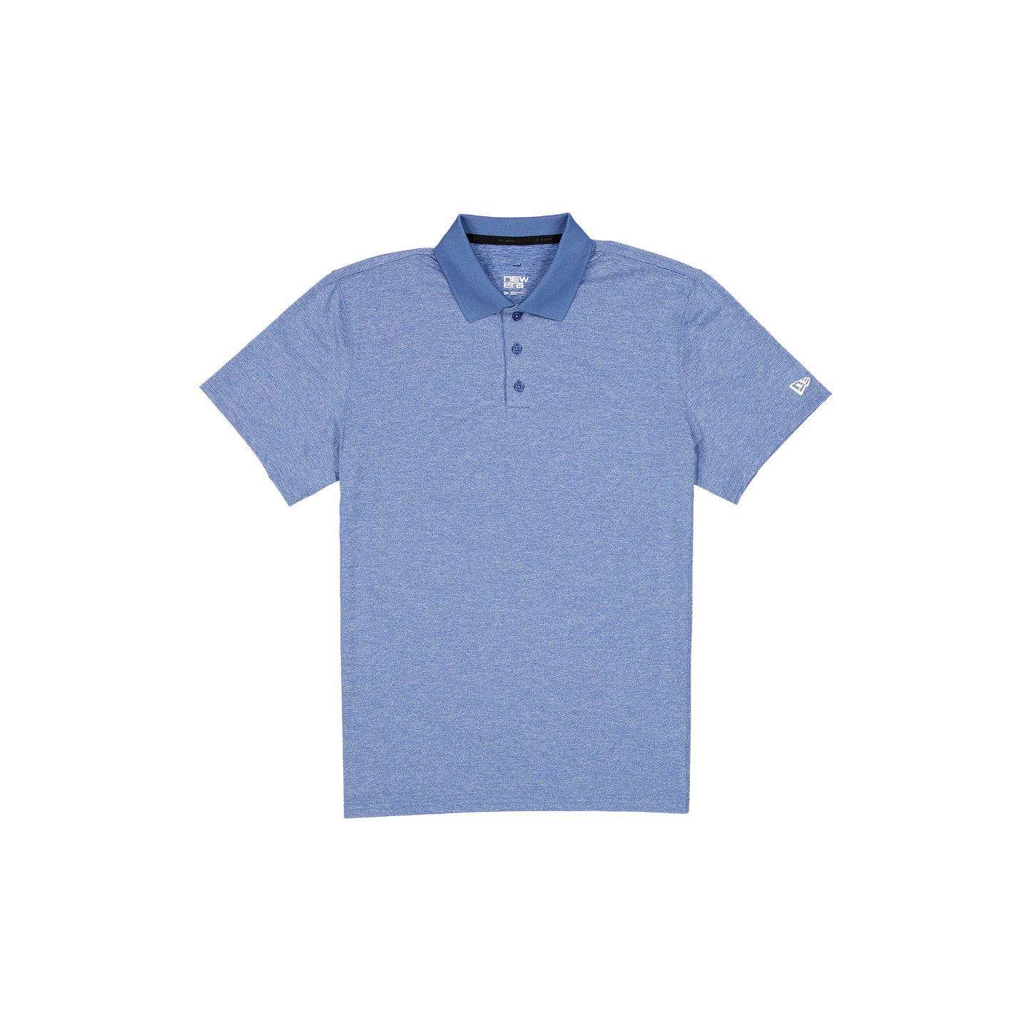 New Era Branded Golf Heather Indigo Blue Polo