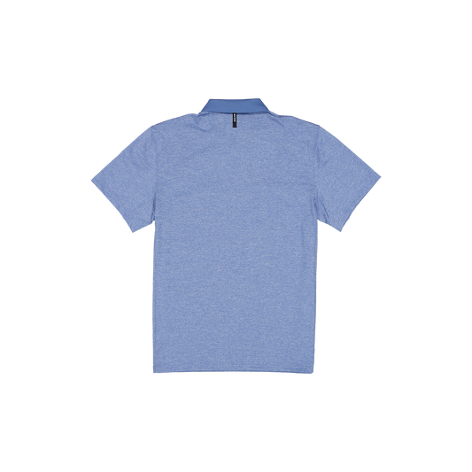 New Era Branded Golf Heather Indigo Blue Polo