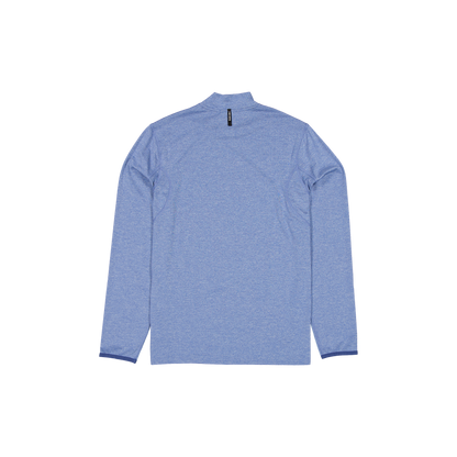 New Era Branded Golf Heather Indigo Blue Long-Sleeve Shirt