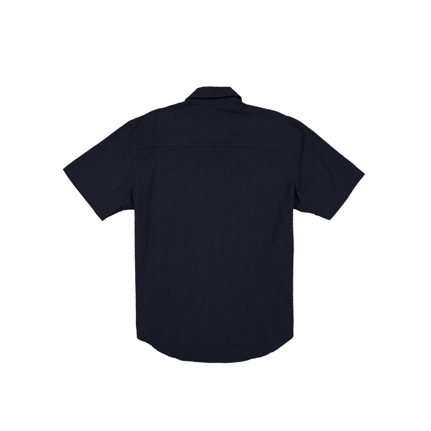 New Era Branded Seersucker Ellicott Button Up Navy Shirt