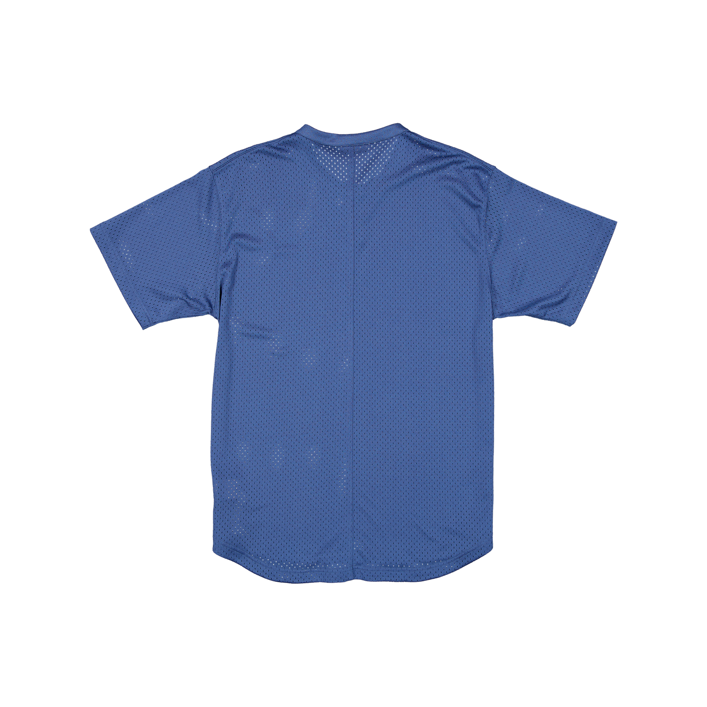 New Era Branded Galvin 2-Button Mesh Henley Indigo Jersey