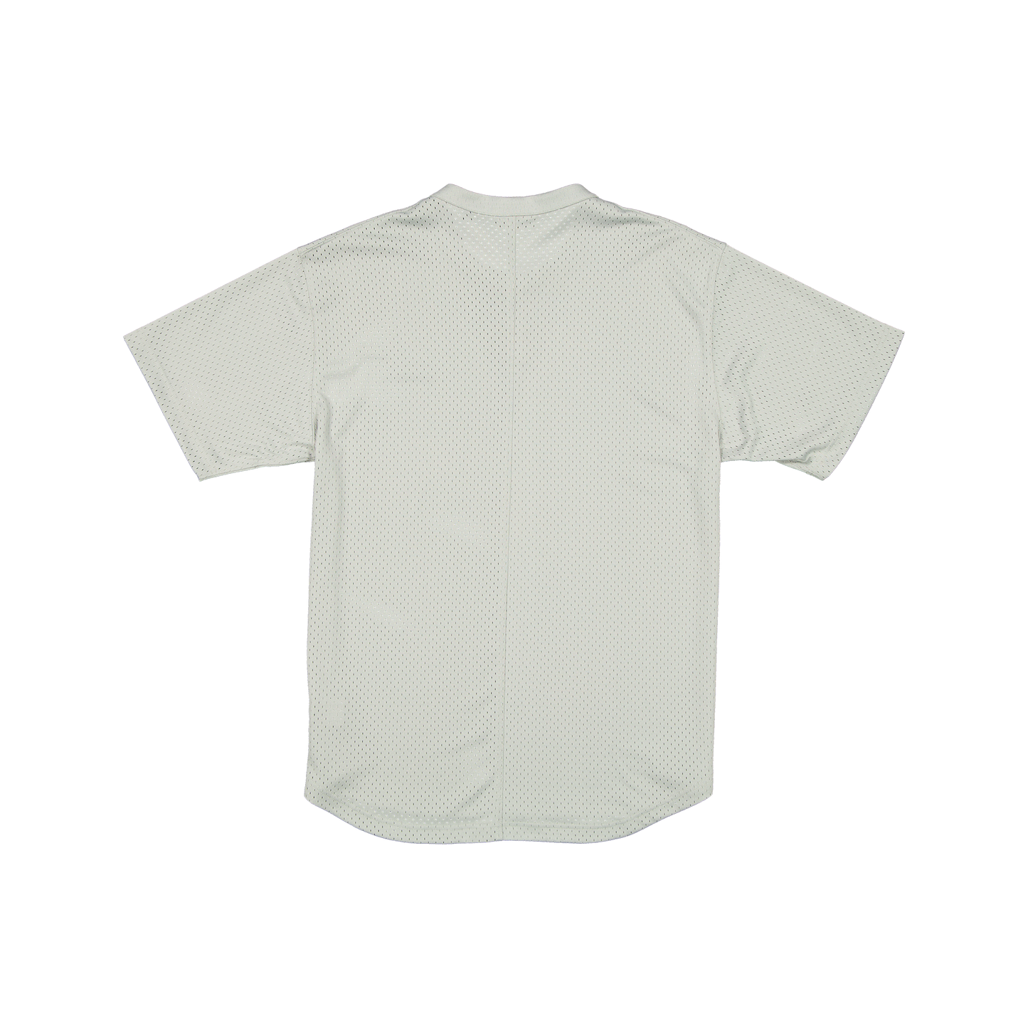 New Era Branded Galvin 2-Button Mesh Henley Mirage Gray Jersey