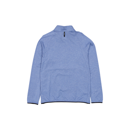 New Era Branded Knit Golf Heather Indigo Blue Half Zip