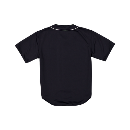 New Era Branded Piping Full-Zip Baseball Navy Jersey