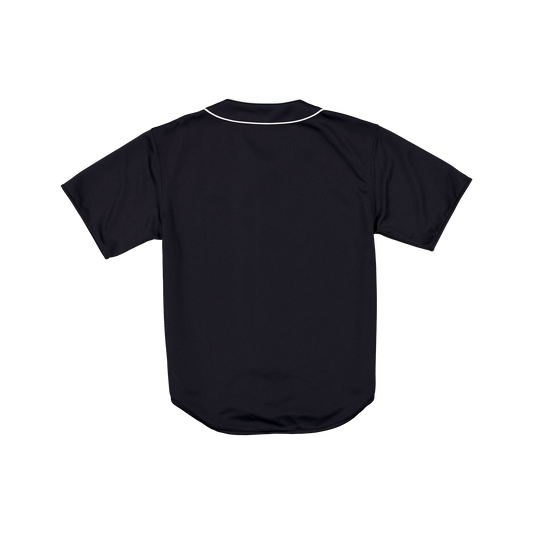 New Era Branded Piping Full-Zip Baseball Navy Jersey