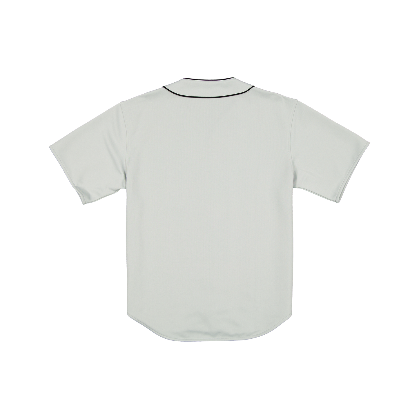 New Era Branded Piping Full-Zip Baseball Mirage Gray Jersey