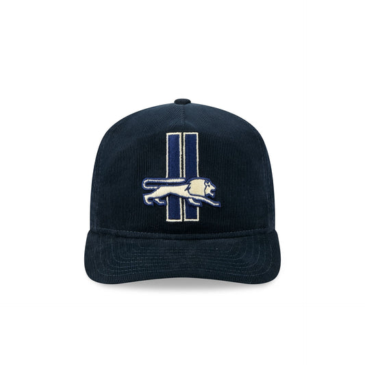Detroit Lions Nostalgic Navy Corduroy 19TWENTY Adjustable Hat