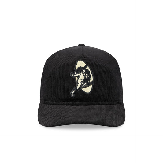Green Bay Packers Nostalgic Black Corduroy 19TWENTY Adjustable Hat