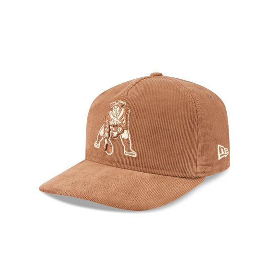 New England Patriots Nostalgic Brown Corduroy 19TWENTY Adjustable Hat