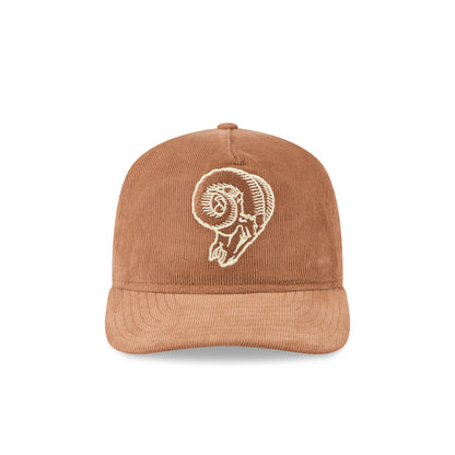 Los Angeles Rams Nostalgic Brown Corduroy 19TWENTY Adjustable Hat