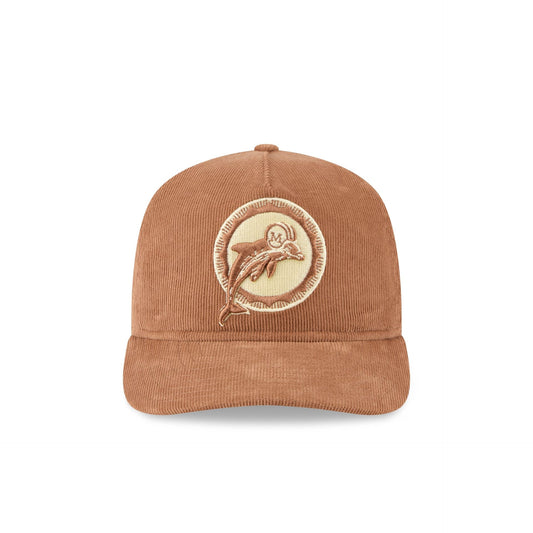 Miami Dolphins Nostalgic Brown Corduroy 19TWENTY Adjustable Hat