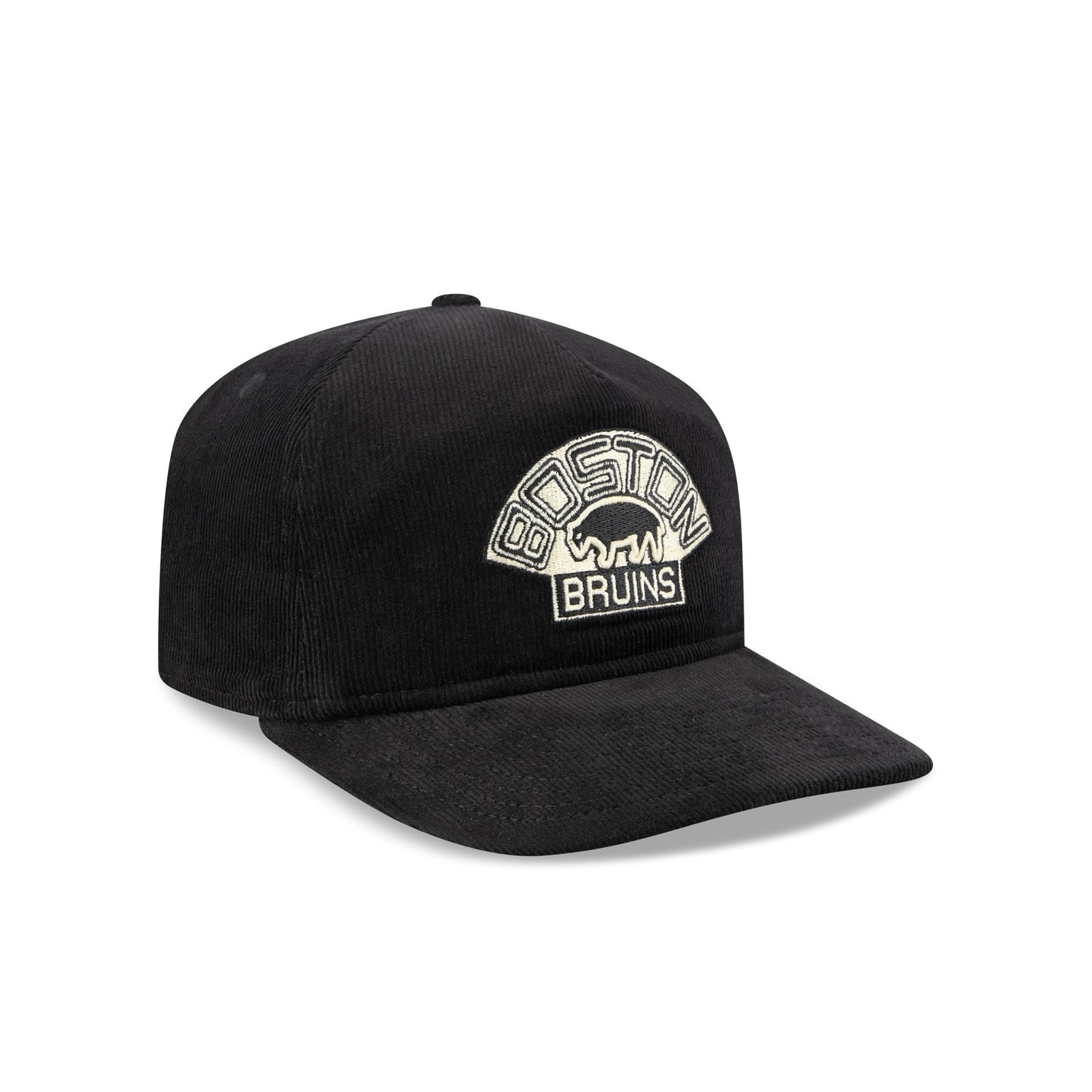Boston Bruins Nostalgic Black Corduroy 19TWENTY Adjustable Hat