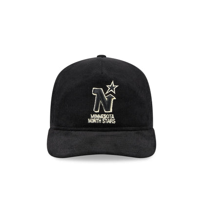 Minnesota North Stars Nostalgic Black Corduroy 19TWENTY Adjustable Hat