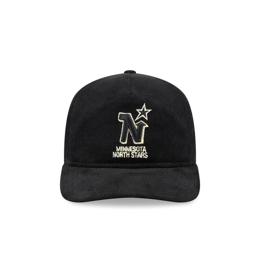 Minnesota North Stars Nostalgic Black Corduroy 19TWENTY Adjustable Hat