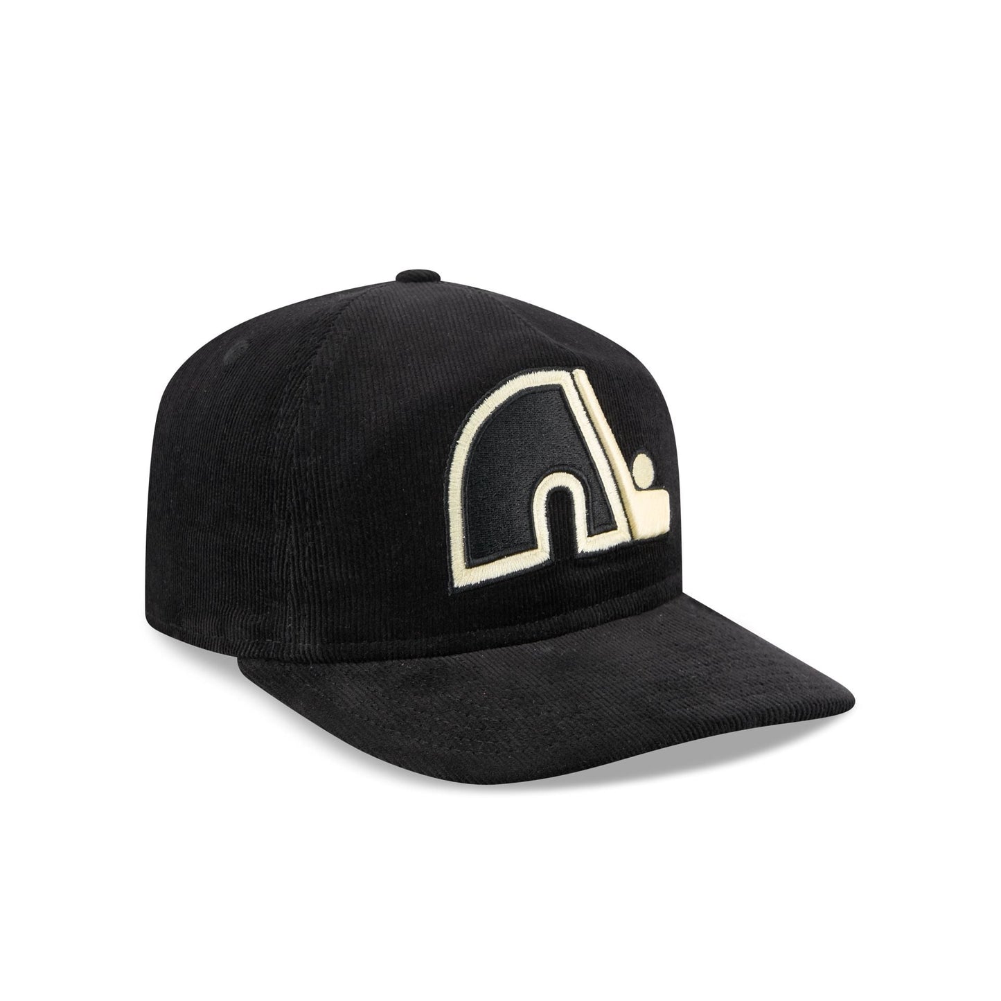 Quebec Nordiques Nostalgic Black Corduroy 19TWENTY Adjustable Hat