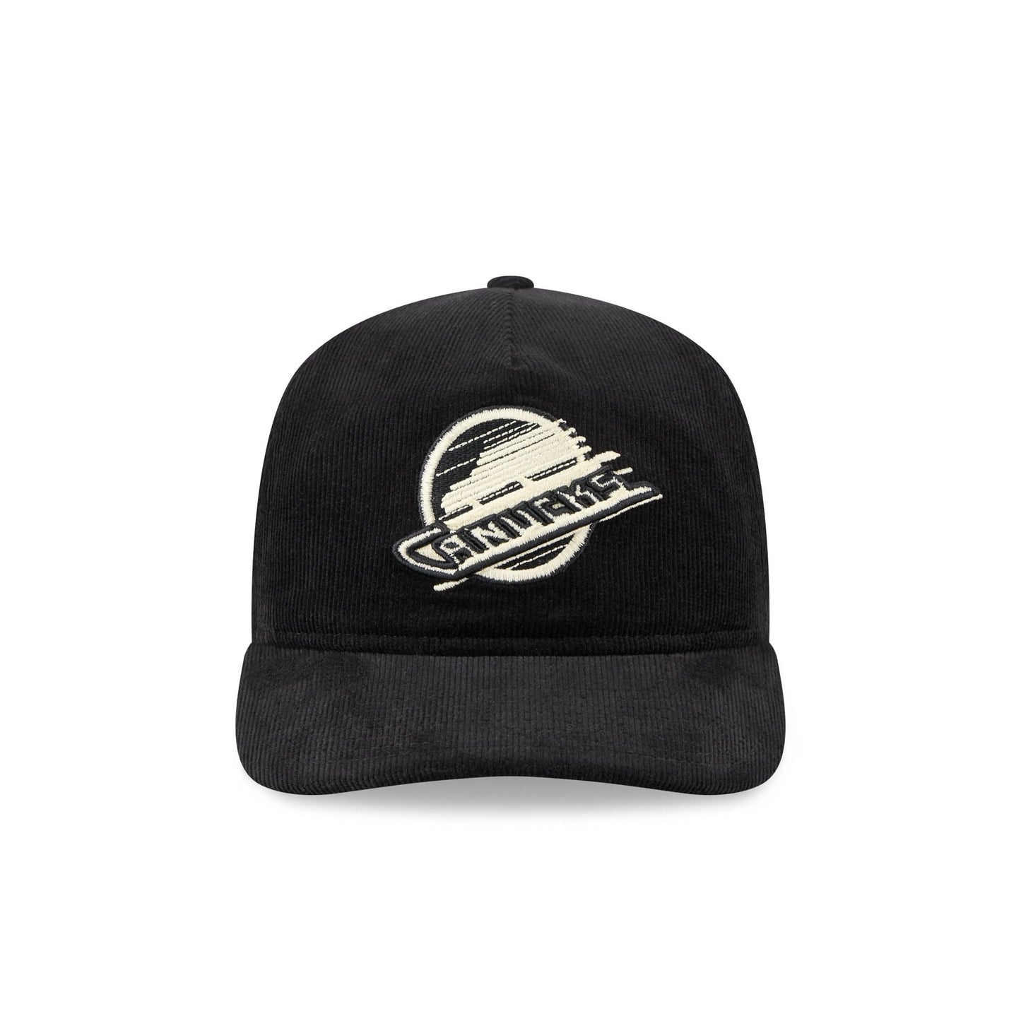Vancouver Canucks Nostalgic Black Corduroy 19TWENTY Adjustable Hat