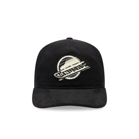 Vancouver Canucks Nostalgic Black Corduroy 19TWENTY Adjustable Hat