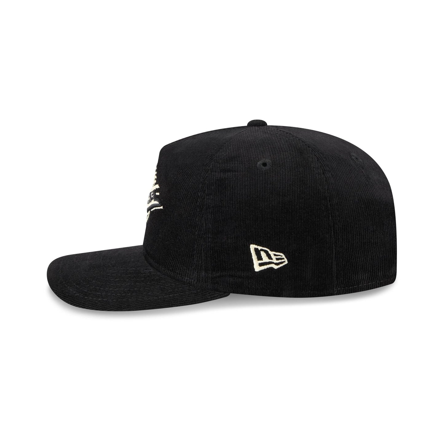 Vancouver Canucks Nostalgic Black Corduroy 19TWENTY Adjustable Hat