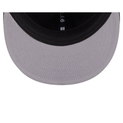 Chicago Cubs Black and White Plaid Retro Crown 9FIFTY Snapback Hat
