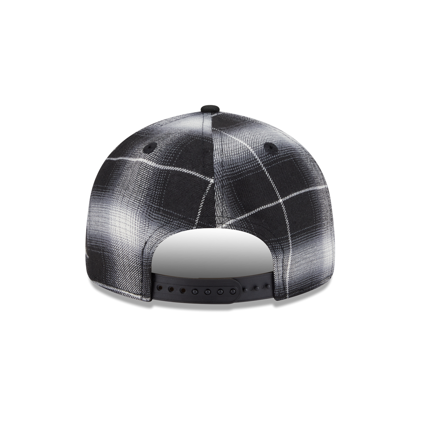 Los Angeles Dodgers Black and White Plaid Retro Crown 9FIFTY Snapback Hat